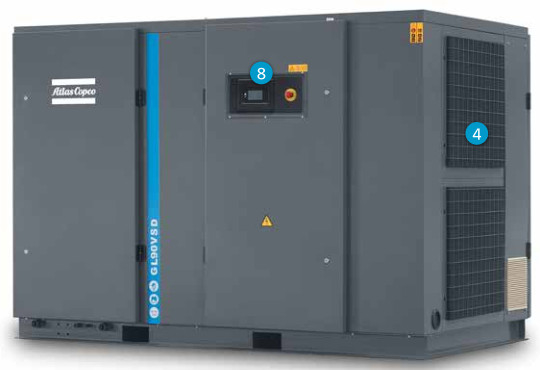 Aumentate la vostra efficienza con il nostro compressore d'aria a vite rotative GL90VSD