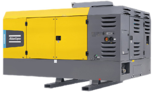 Compressore portatile Atlas Copco XRHS 888 per pressione e volume di gas stabili in pozzi e condotte di acqua geotermica