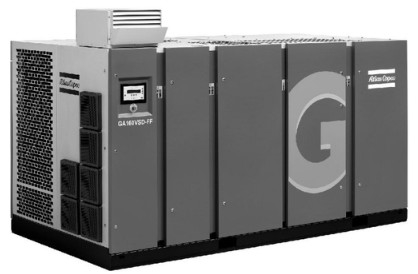 Velocità di rotazione iniezione di olio GA160VSD GA Serie di Atlas con costruito in secco