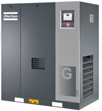 Compressore d'aria a vite Atlas Serie G G90 con cuscinetto laterale senza azionamento lubrificato per tutta la vita