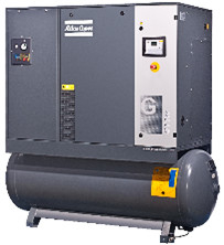 Compressore d'aria a vite Atlas a iniezione di olio economico 22kw G22