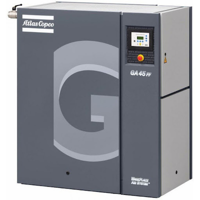 GA 45 60Hz Compressore d'aria a vite Atlas Serie GA 745kg Peso con sostenibilità