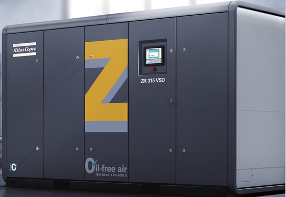ZT55~750, ZT75~900VSD Compressore d'aria a vite Atlas senza olio Materiale in lega di alluminio