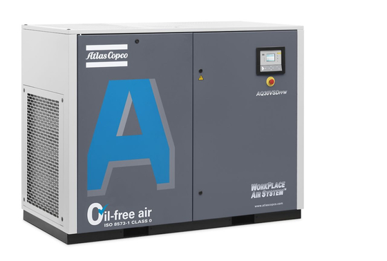 Compressore d'aria a vite di 30 kW senza olio AQ-30 VSD livello di rumore 72 dB
