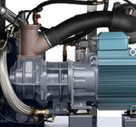 Compressore d'aria a vite Atlas Serie G G90 con cuscinetto laterale senza azionamento lubrificato per tutta la vita