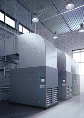 Compressore d'aria rotativo ad iniezione di olio a vite Atlas G ((L) 90-355,110-355VSD Per applicazioni industriali