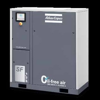 Compressore senza olio SF8+ -22+ di Atlas Copco con design modulare