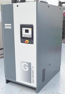 Atlas a vite variabile iniezionato con olio a vite rotative Atlas VSD Plus con lega di alluminio GA18VSD+