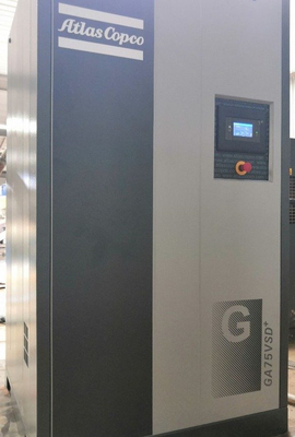 Compressore a vite rotative GA75VSD++ con asciugatrice integrata e raffreddamento forzato
