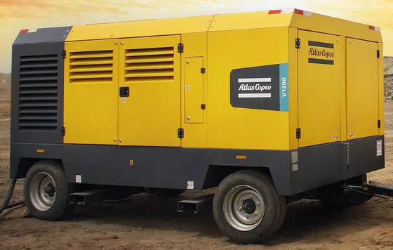 Compressore portatile di qualità professionale V1200 con pressione nominale 15-25 bar colore giallo