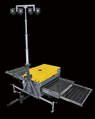 Torre luminosa elettrica HiLight S2+ 2000 M2 Copertura di illuminazione Illuminazione media 10lux per prestazioni ottimali di illuminazione