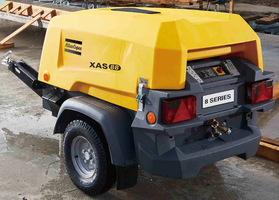 Compressore portatile con motore Kubota XAS 88KD per applicazioni industriali