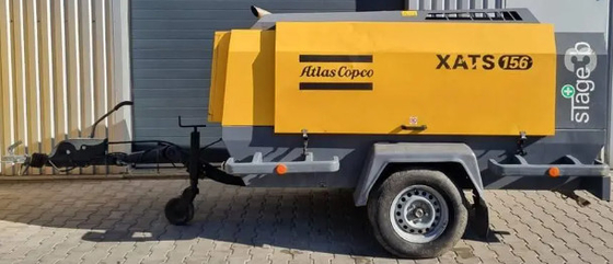 Compressore portatile XATS156C con colore giallo e pressione nominale di 10,3 bar