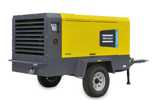 Compressore portatile Atlas Copco XAXS600E azionamento elettrico per la massima produttività