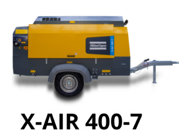 12 M3/min FAD Compressore portatile X-AIR 400-7 con fonte di alimentazione elettrica ed efficienza di 7 bar