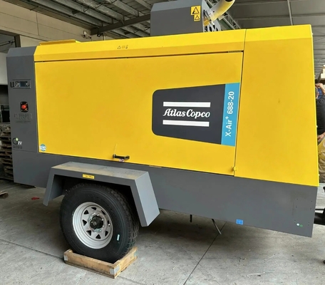 Compressore portatile X-AIR+ 688-20 Engine Model B6.7CS4 in giallo per prestazioni in movimento