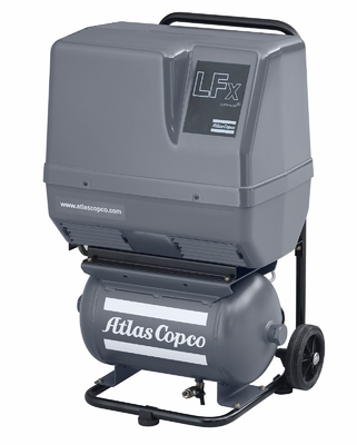 Compressore d'aria a vite Atlas senza olio LFX Compact Piston 62-64dB Livello di rumore