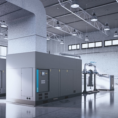 ZH serie ZH+ Compressore d'aria a vite Atlas senza olio Materiale in lega di alluminio