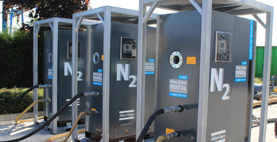NGP115 Atlas Nitrogeno, PSA Generatore di gas di azoto 1191kg Peso