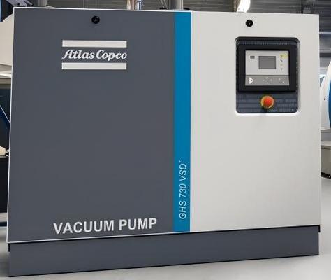11 KW di potenza d'albero AC pompa a vuoto GHS 730 VSD + con basso livello di rumore di 51-73 DB A e piccola impronta di 900 * 1300 * 1100 mm