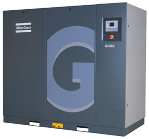 Compressore d'aria a vite Atlas a iniezione di olio GA 45 Vsd 45kw Materiale in lega di alluminio