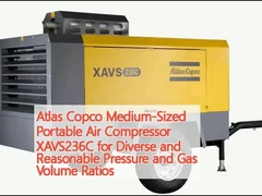Compressore d'aria portatile di medie dimensioni Atlas Copco XAVS236C per rapporti di pressione e volume di gas diversi e ragionevoli